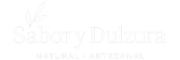 Sabor y Dulzura – logotipo invertido (Natural · Artesanal)